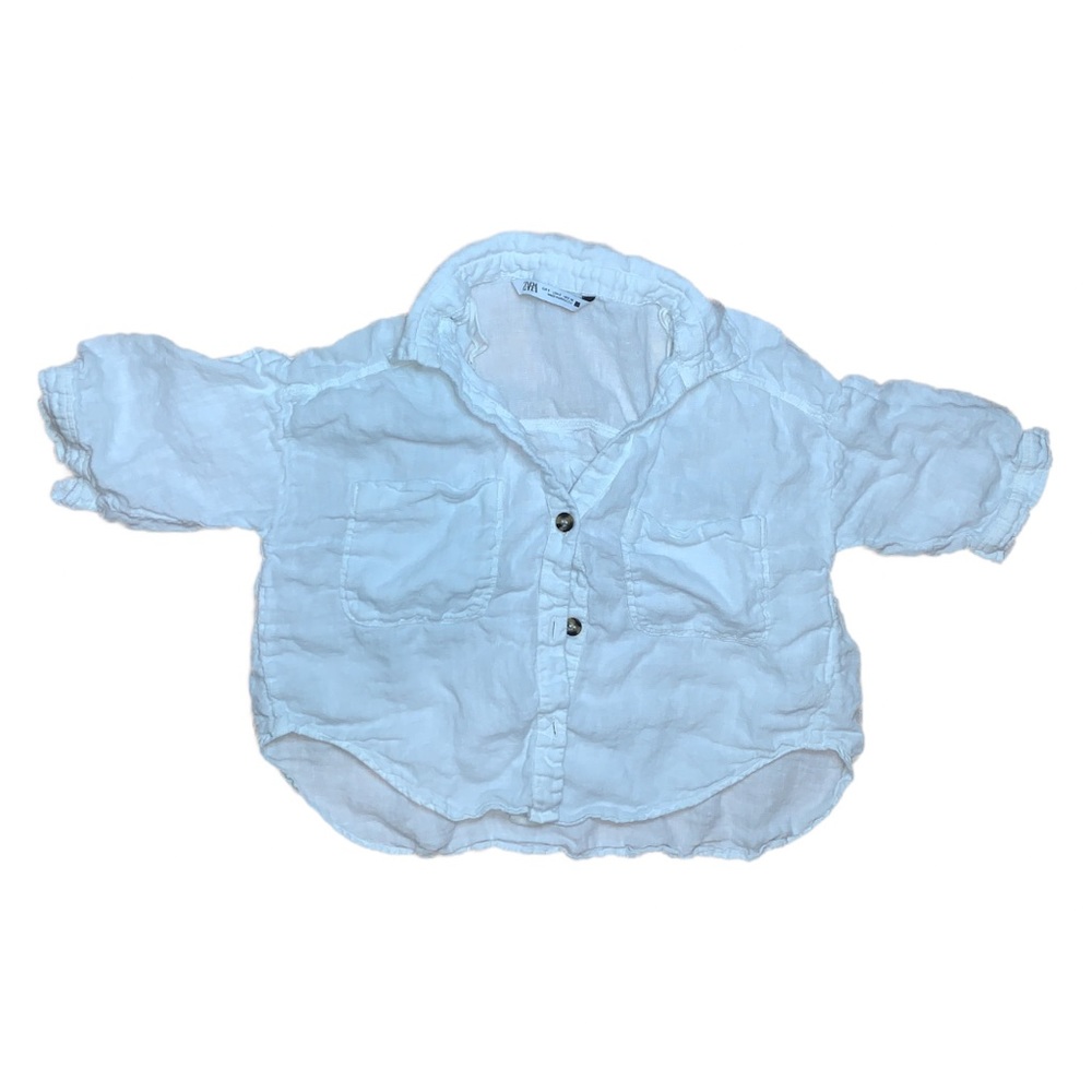 White ZARA Button Down Top